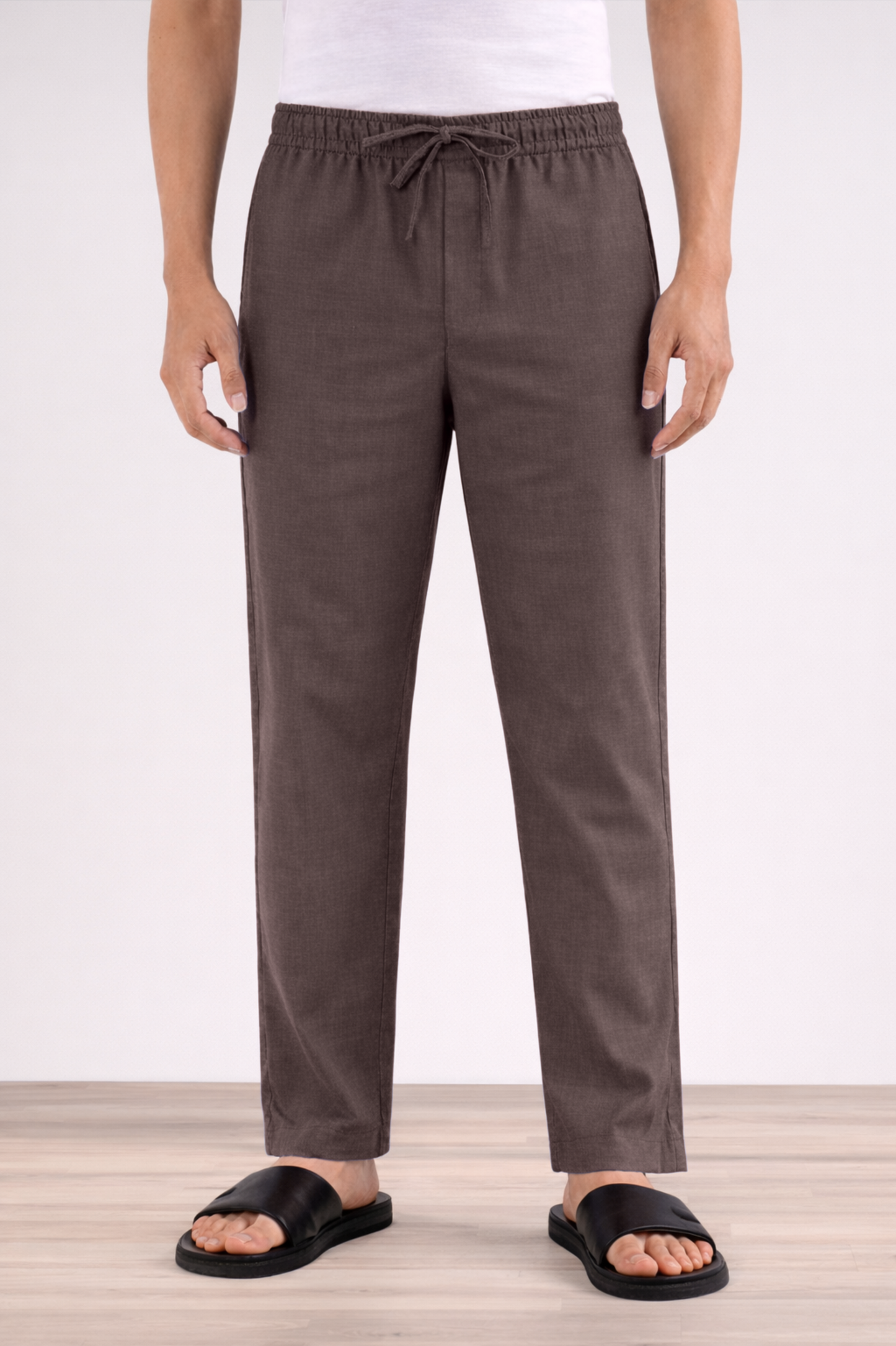 Metallic Brown Cotton Pajama Pant