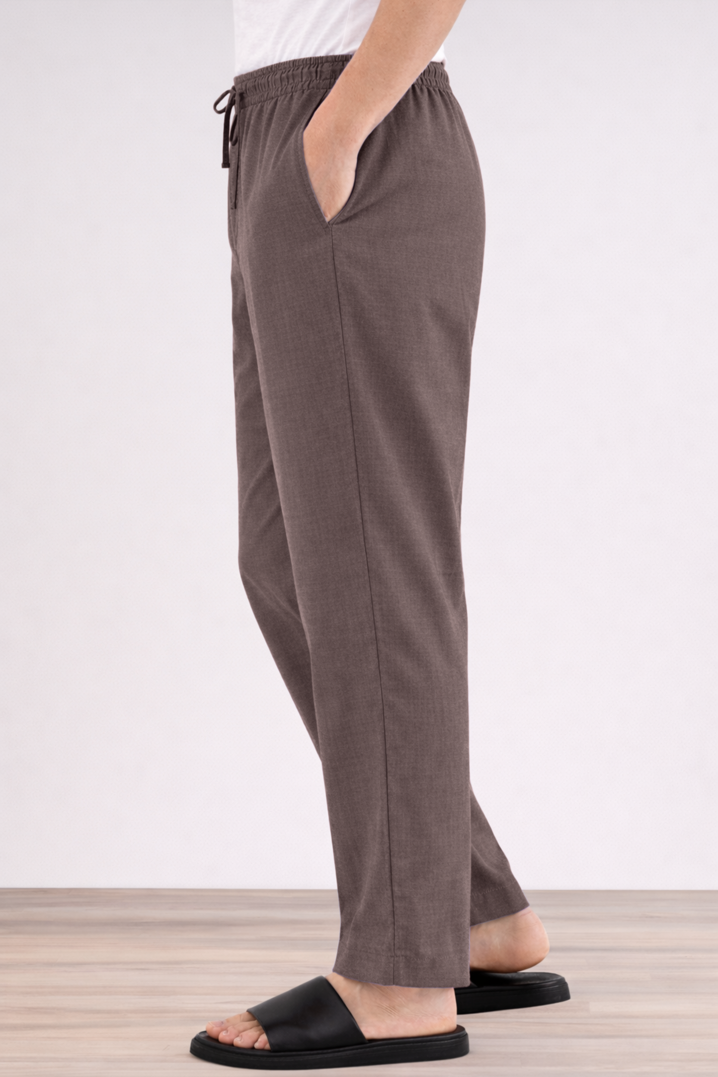 Metallic Brown Cotton Pajama Pant