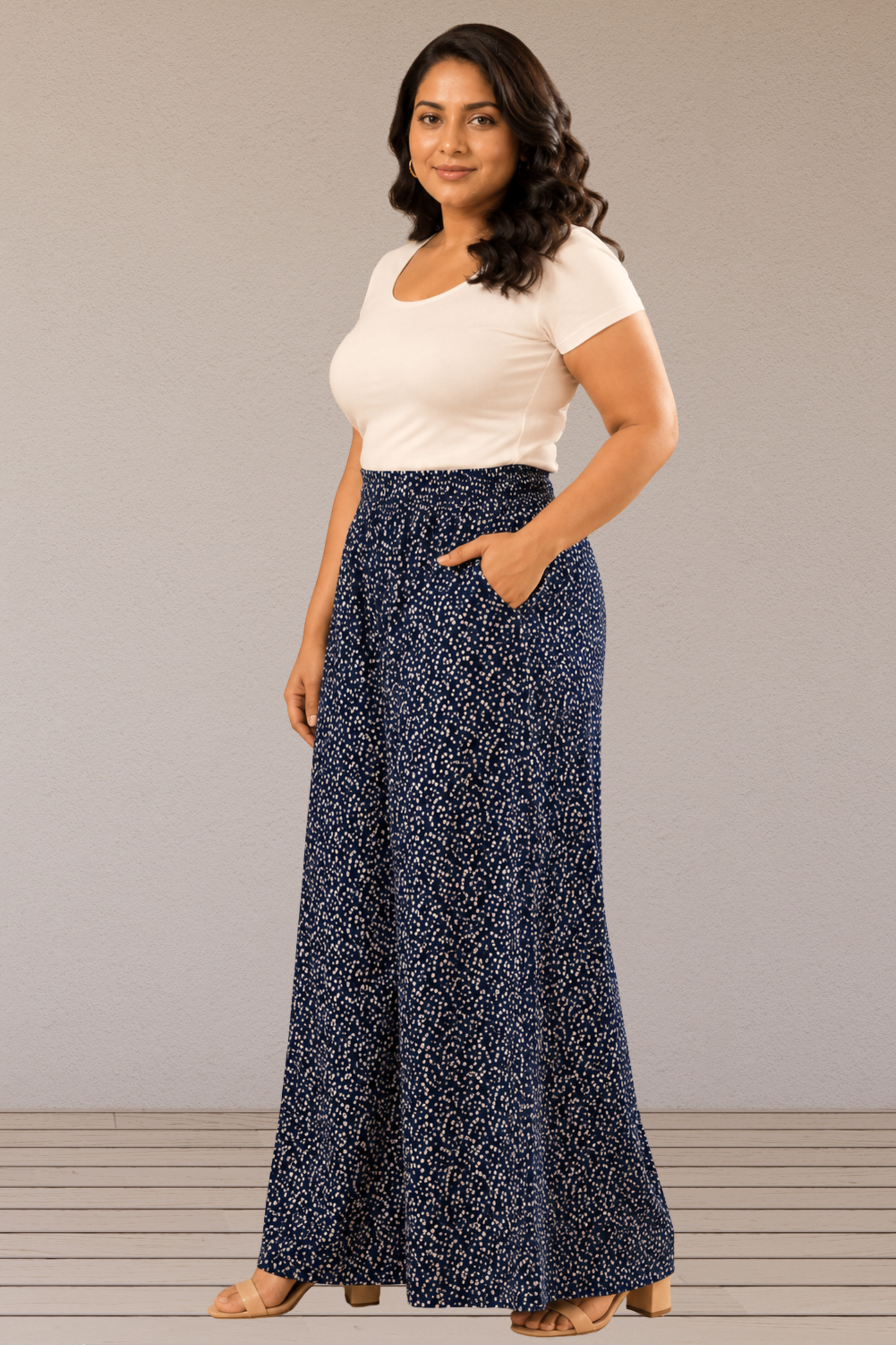 Midnight Dots Rayon Lounge Pants