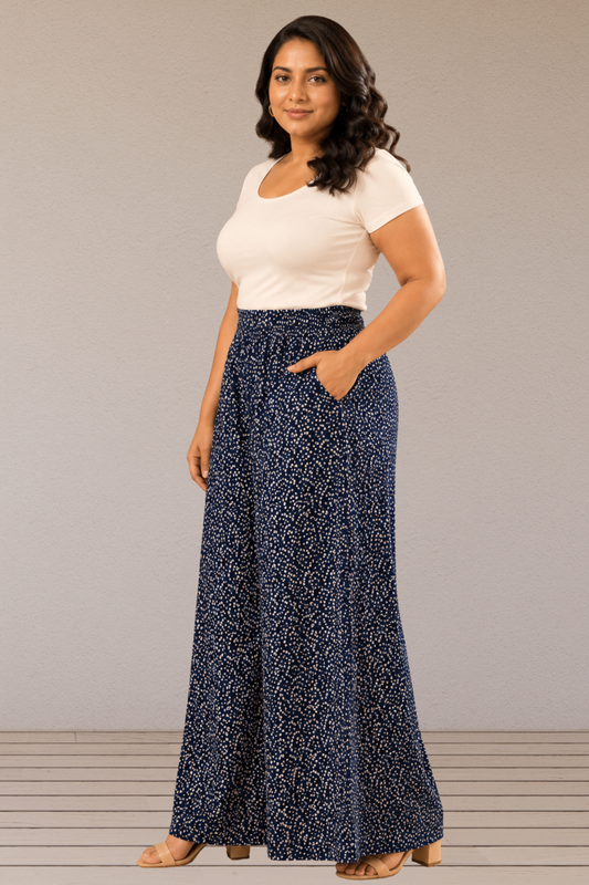 Midnight Dots Rayon Lounge Pants