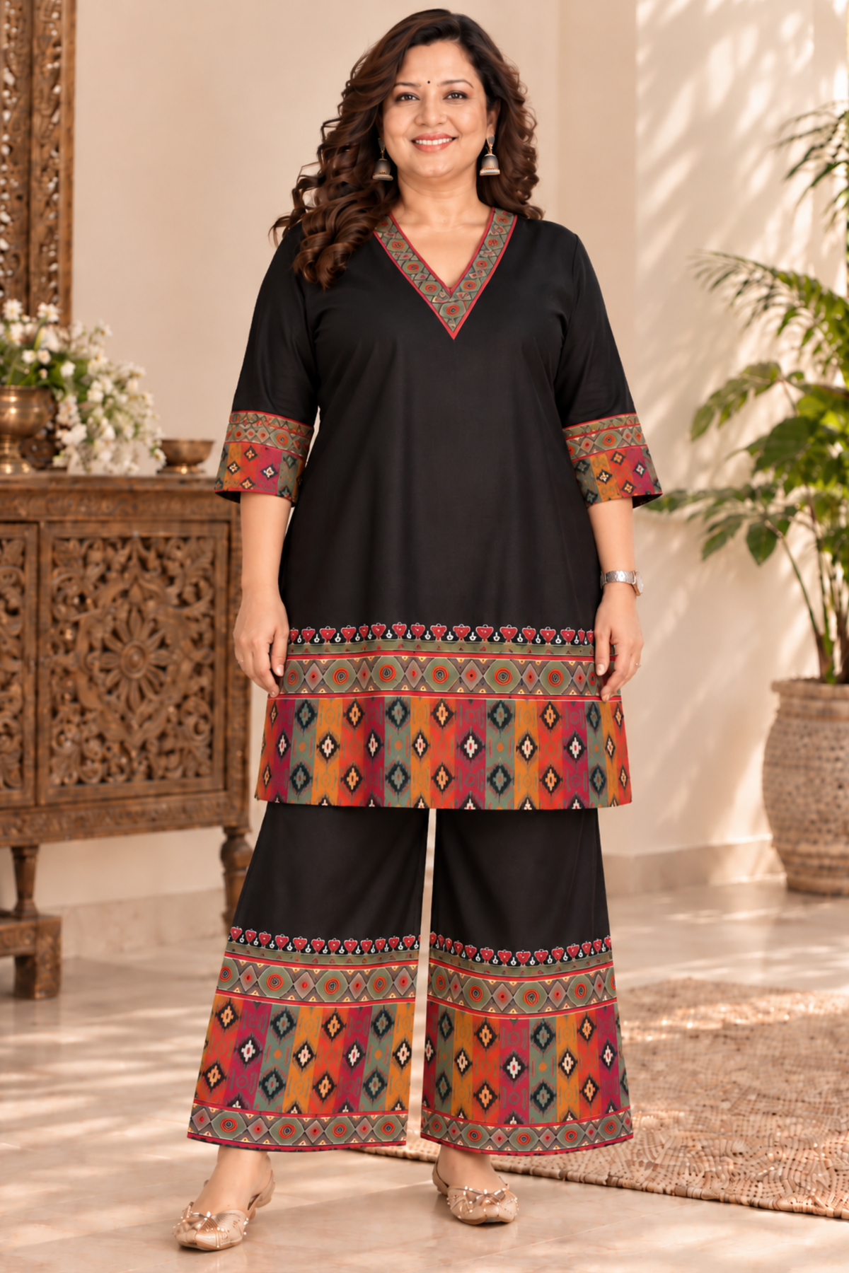Charcoal Haze Muslin Co-ord Set