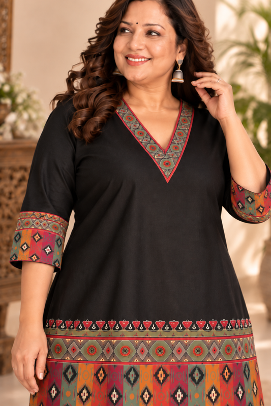 Charcoal Haze Muslin Co-ord Set