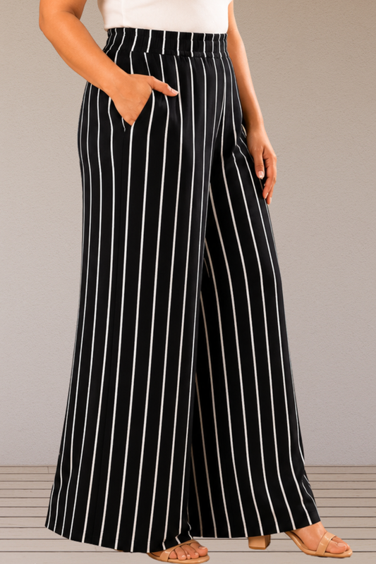 Midnight Stripe Rayon Lounge Pants