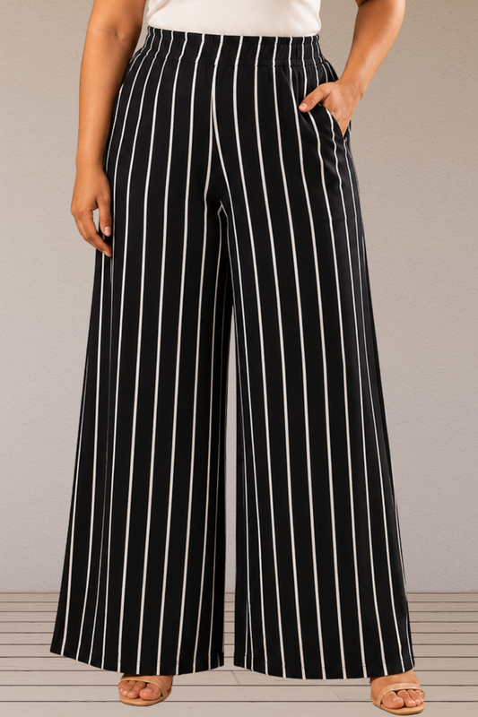 Midnight Stripe Rayon Lounge Pants