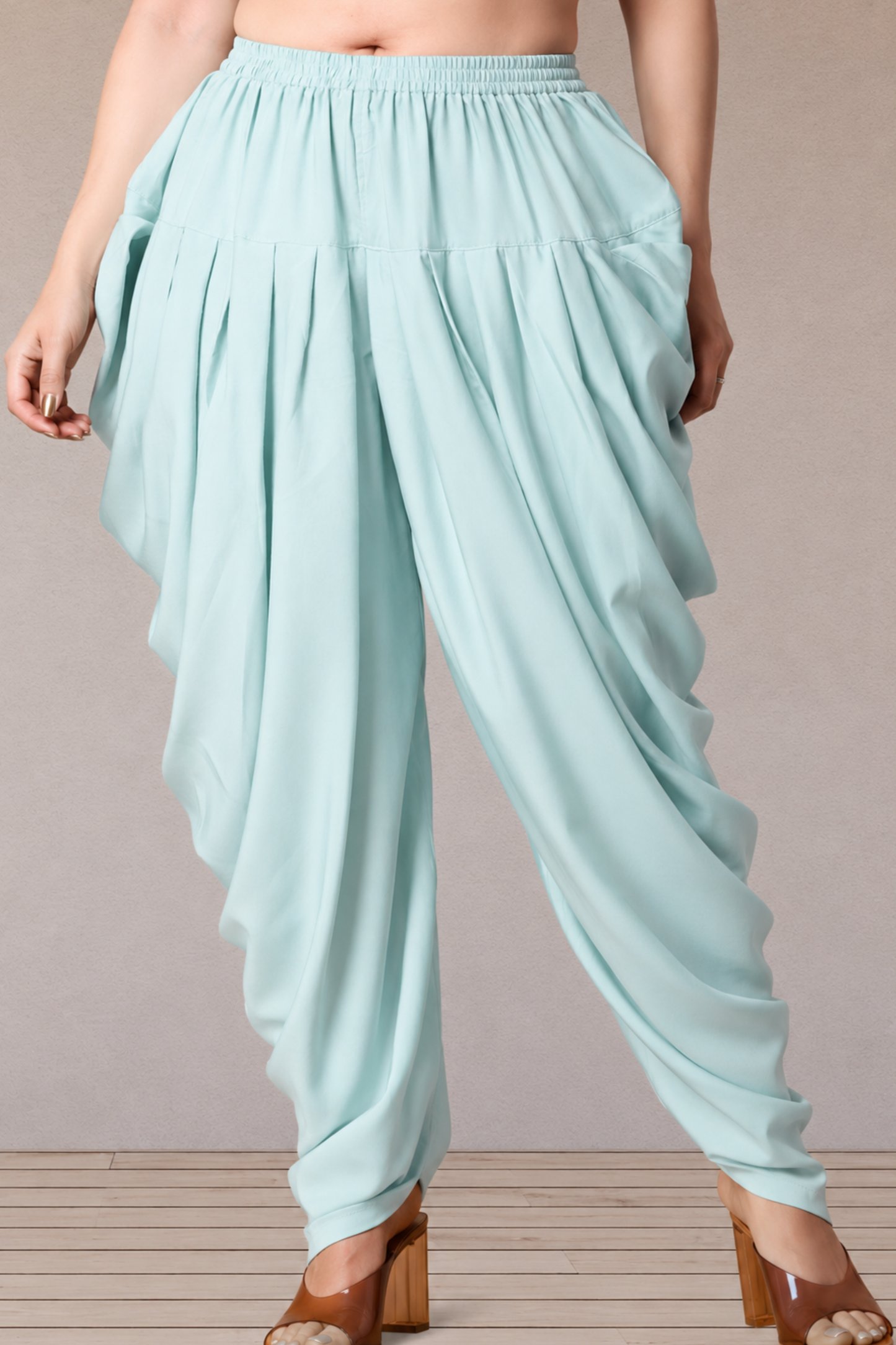 Mint Green Belted Dhoti Salwar