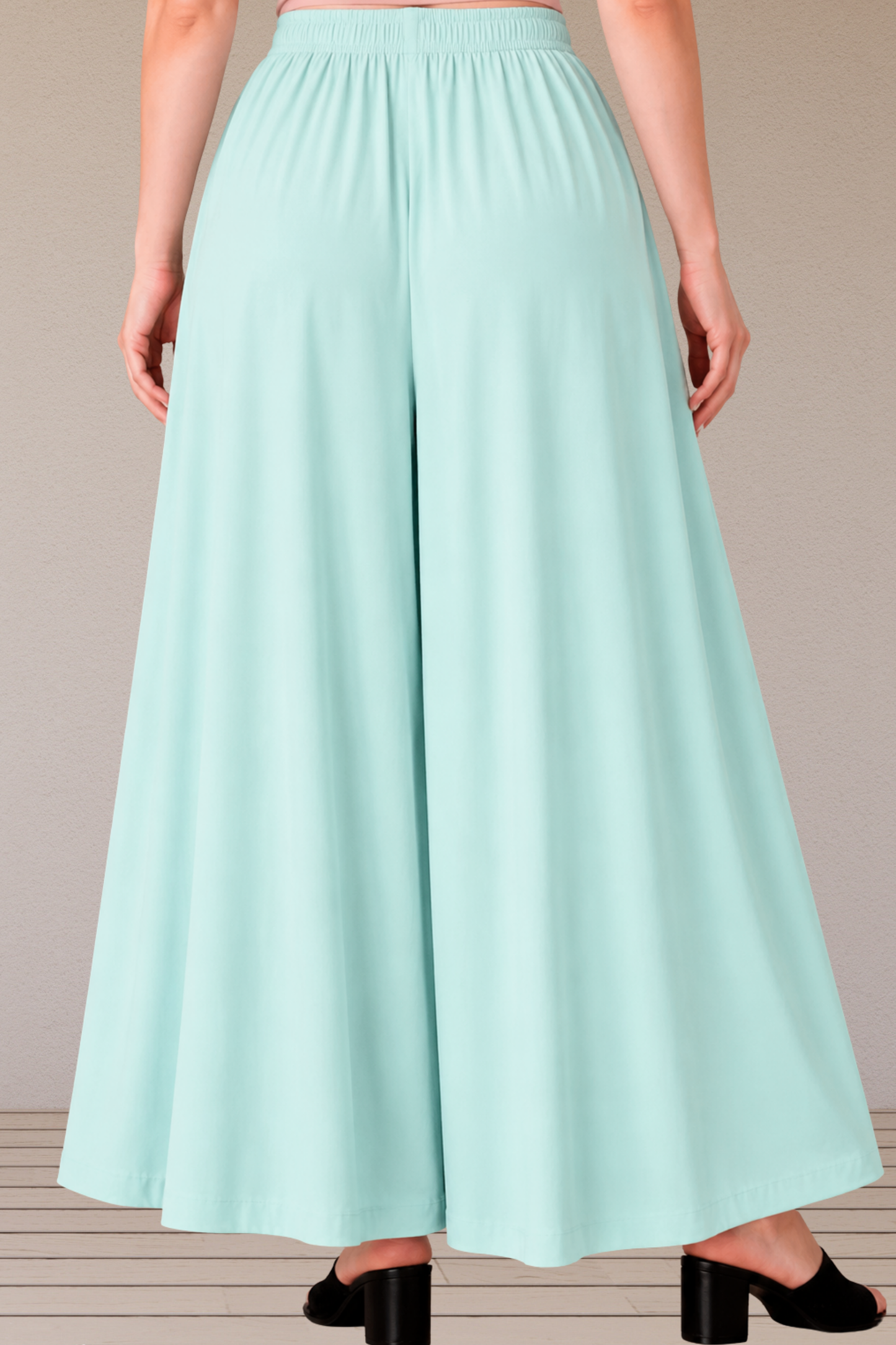 Mint Green Rayon Skirt Palazzo