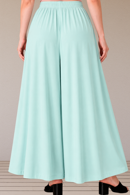 Mint Green Rayon Skirt Palazzo