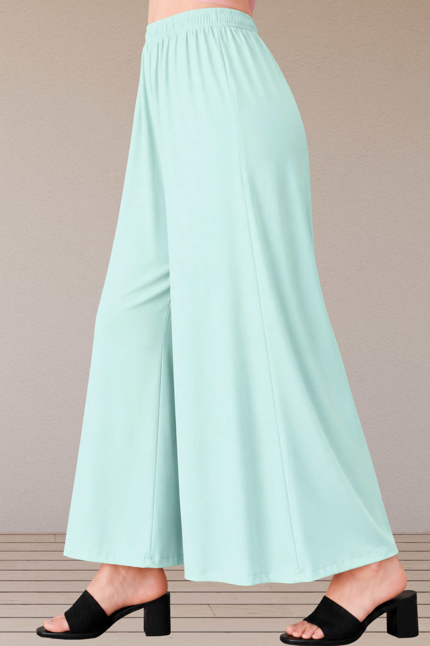 Mint Green Rayon Skirt Palazzo
