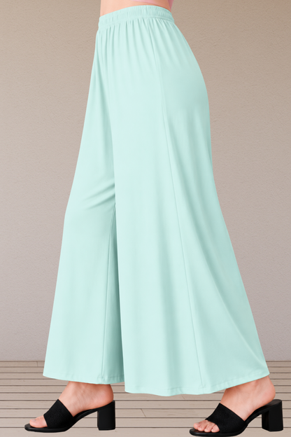 Mint Green Rayon Skirt Palazzo