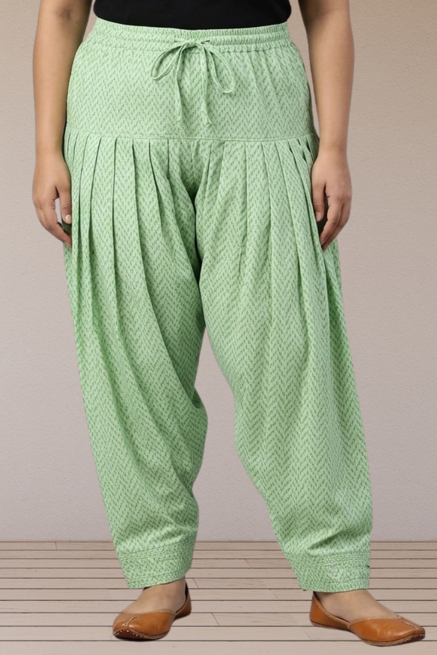 Mint Printed Cotton Salwar