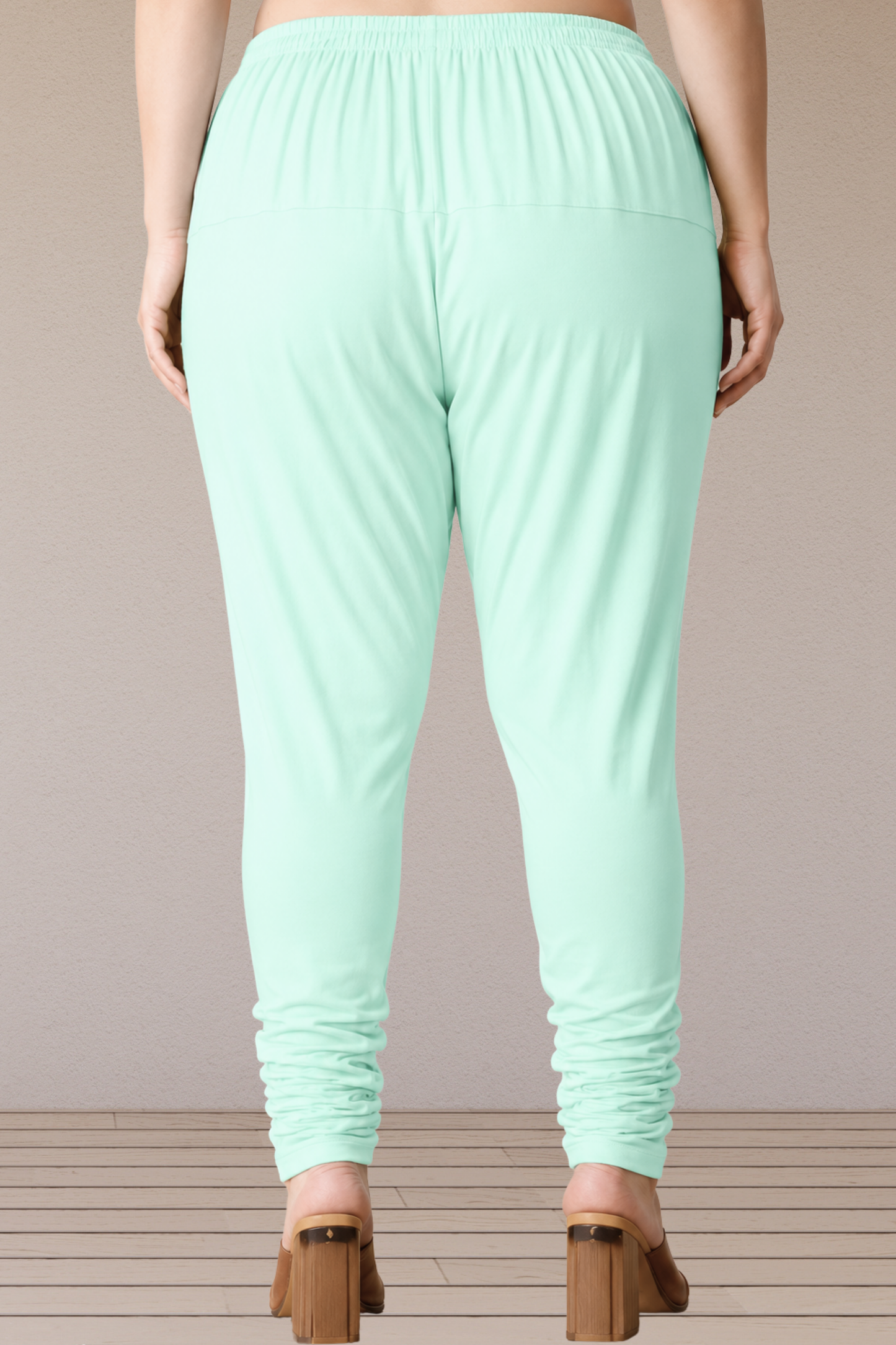 Mint Green Rayon Churidar Pants