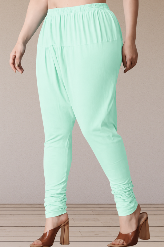 Mint Green Rayon Churidar Pants