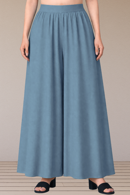 Mist Grey Flow Skirt Palazzo