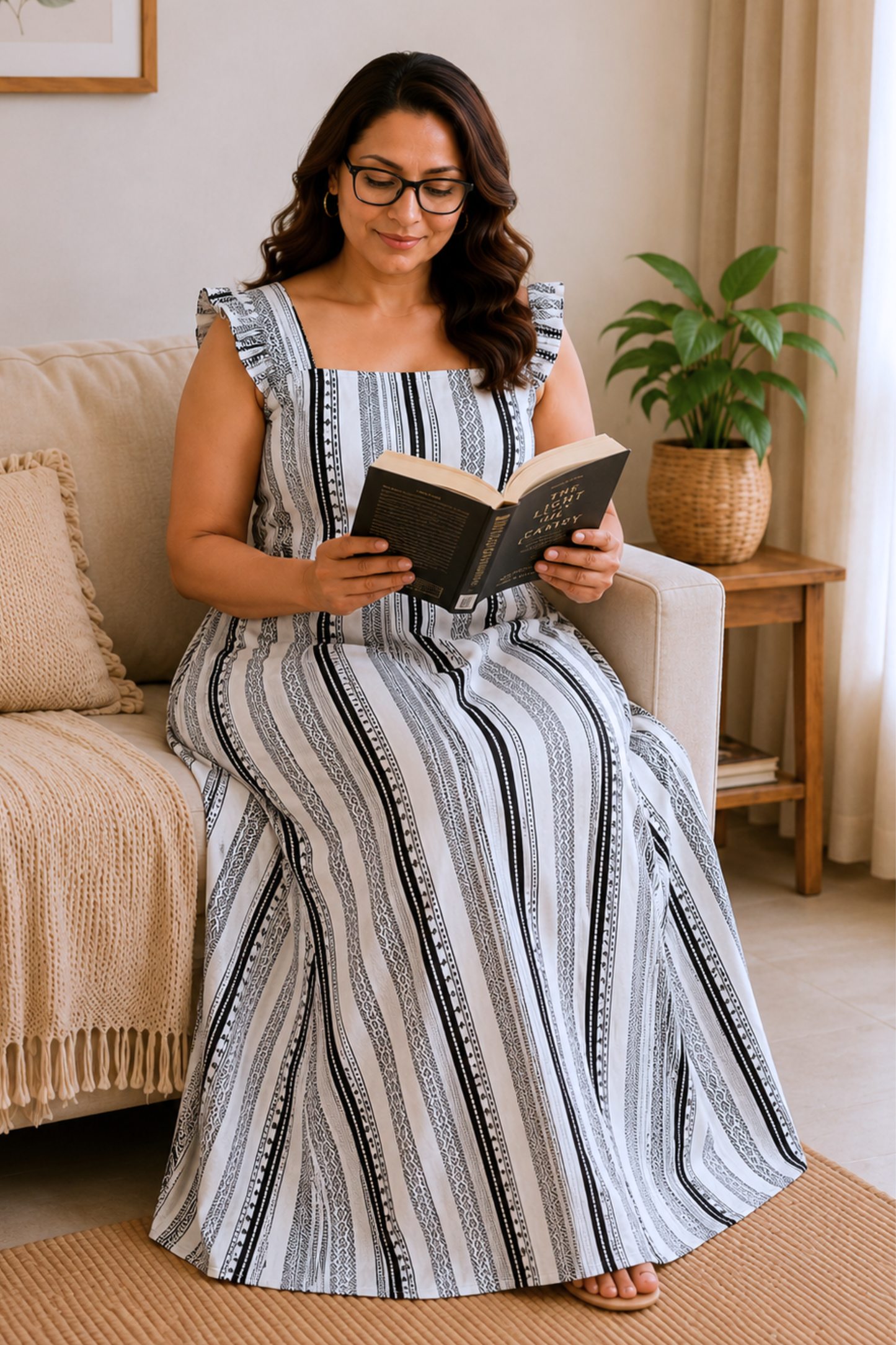 Easy Unwind Striped Lounge Dress