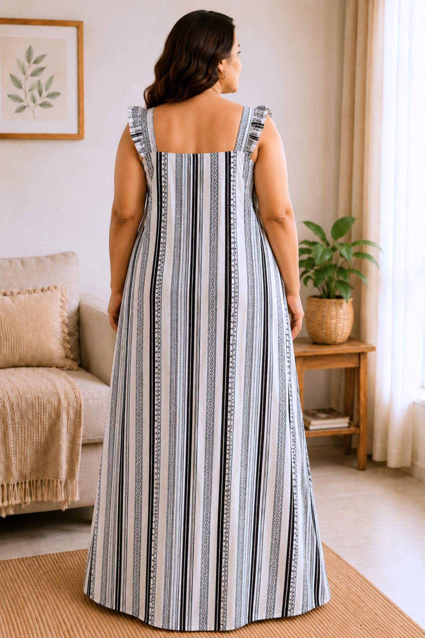 Easy Unwind Striped Lounge Dress
