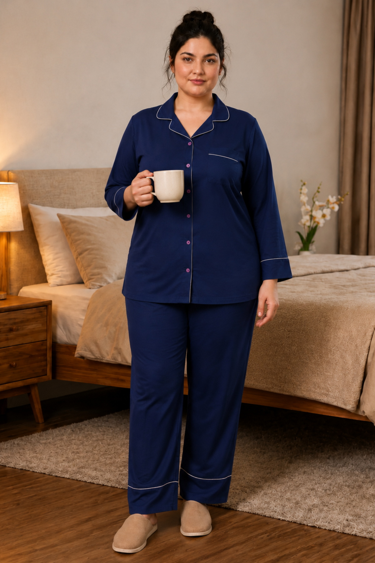 Moonlit Rayon Night Suit