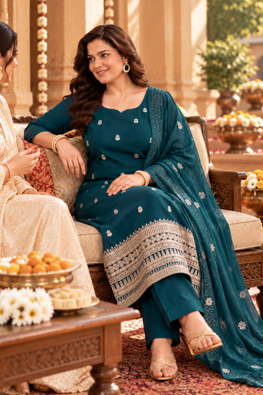 Morni Noor Embroidered Fancy Suit