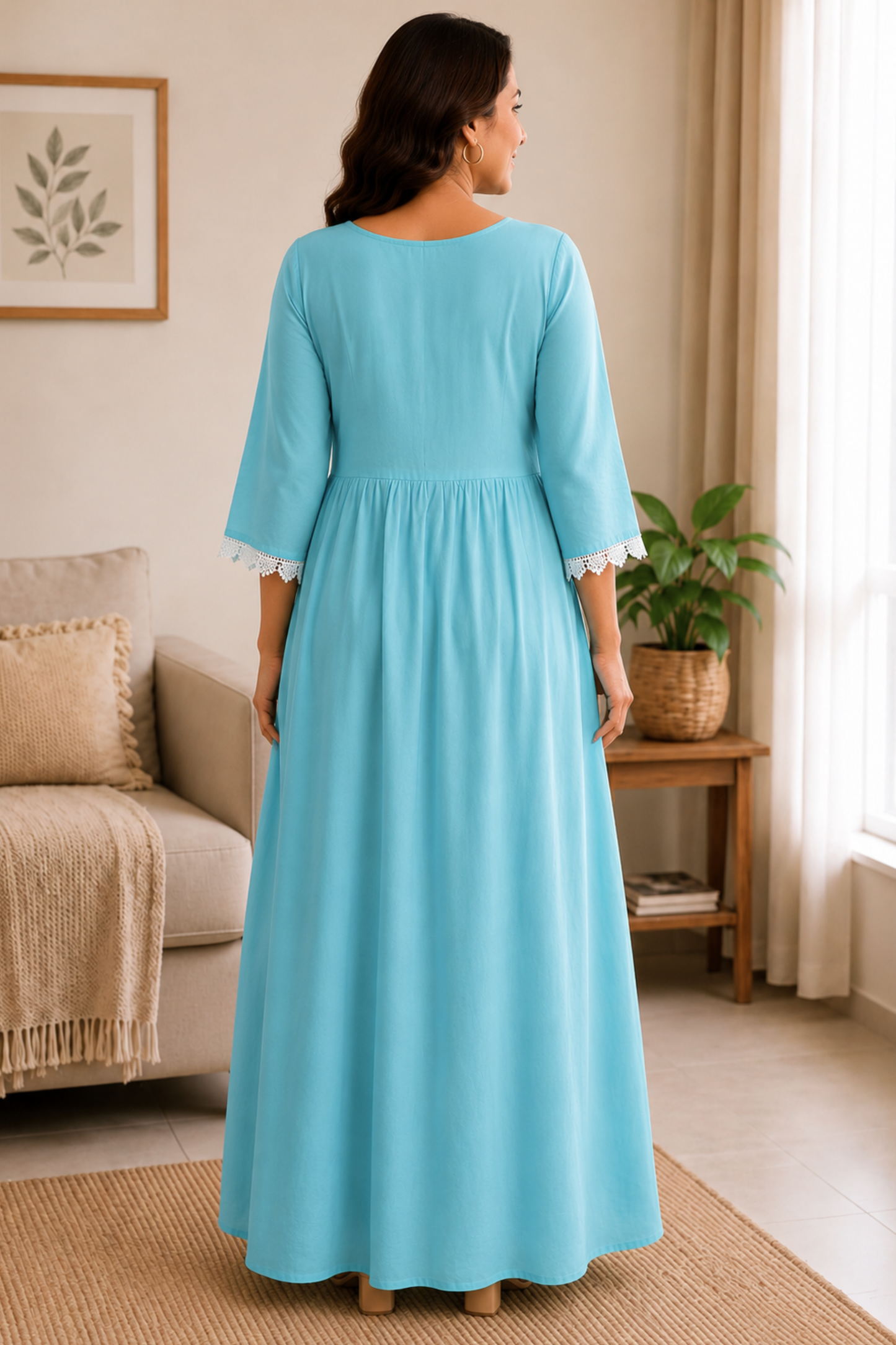 Morning Mist Lace Night Gown