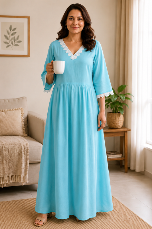 Morning Mist Lace Night Gown