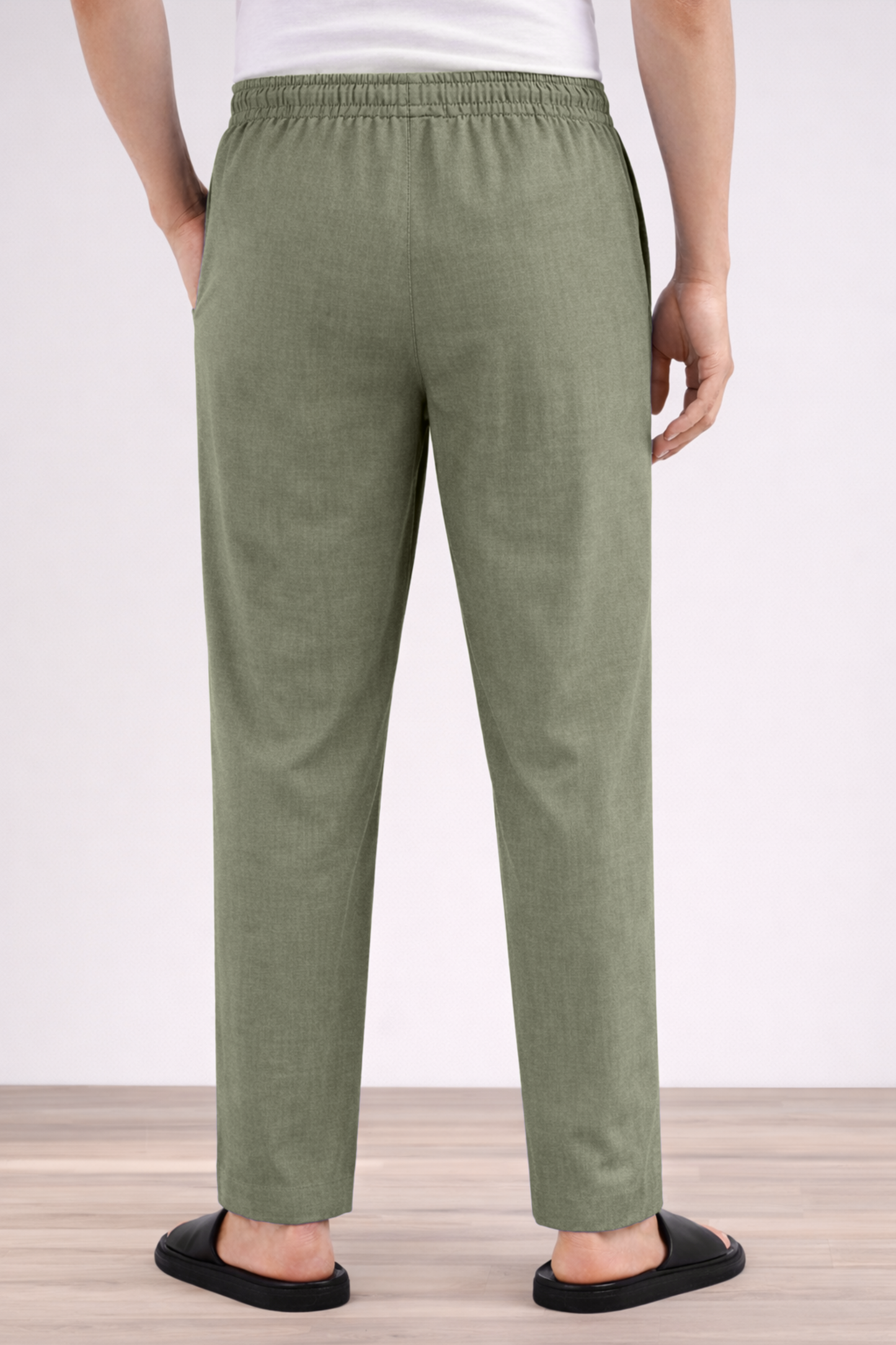Moss Green Cotton Pant Pajama