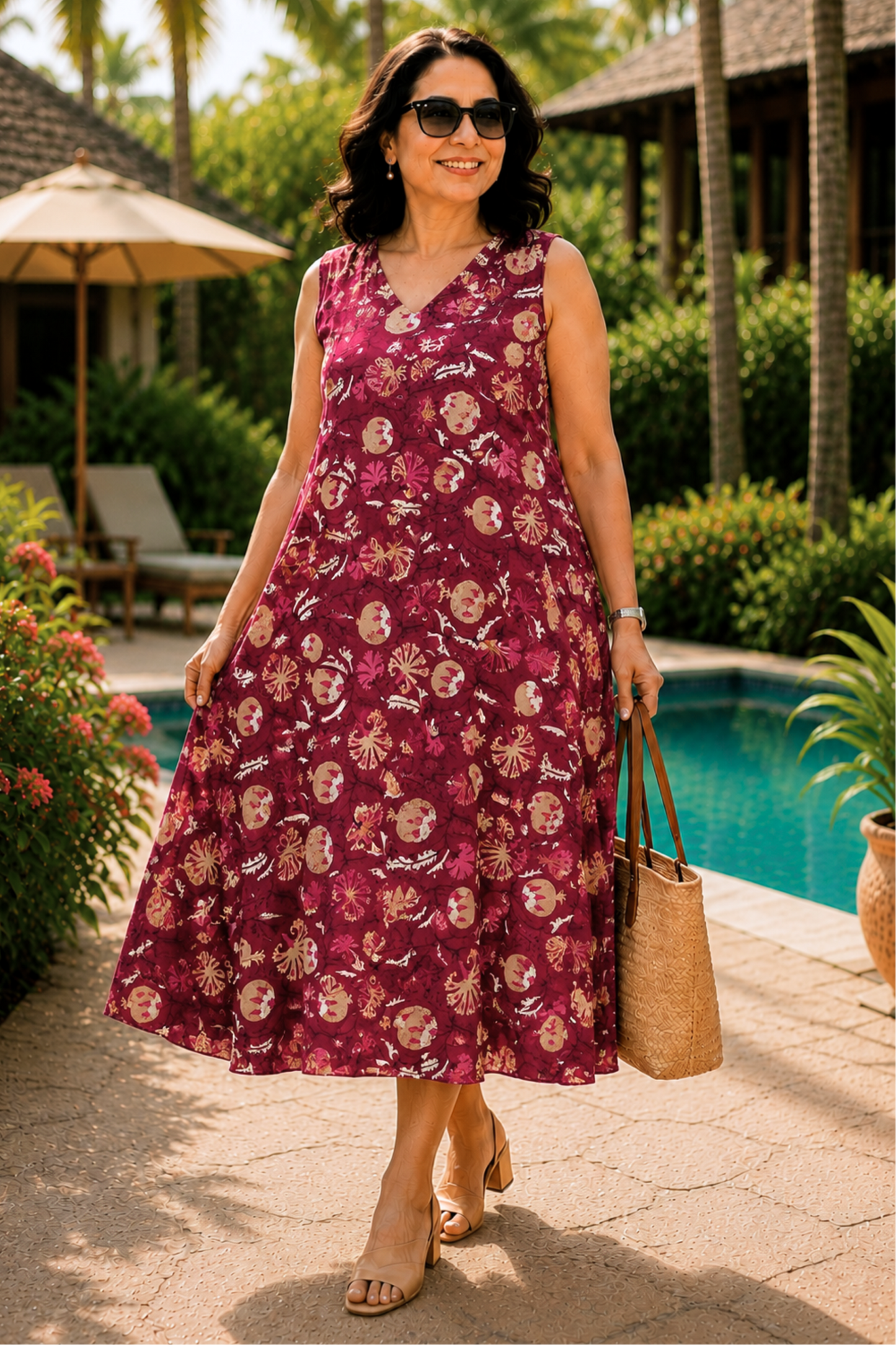 Mulberry Muse Printed Dress With Pockets