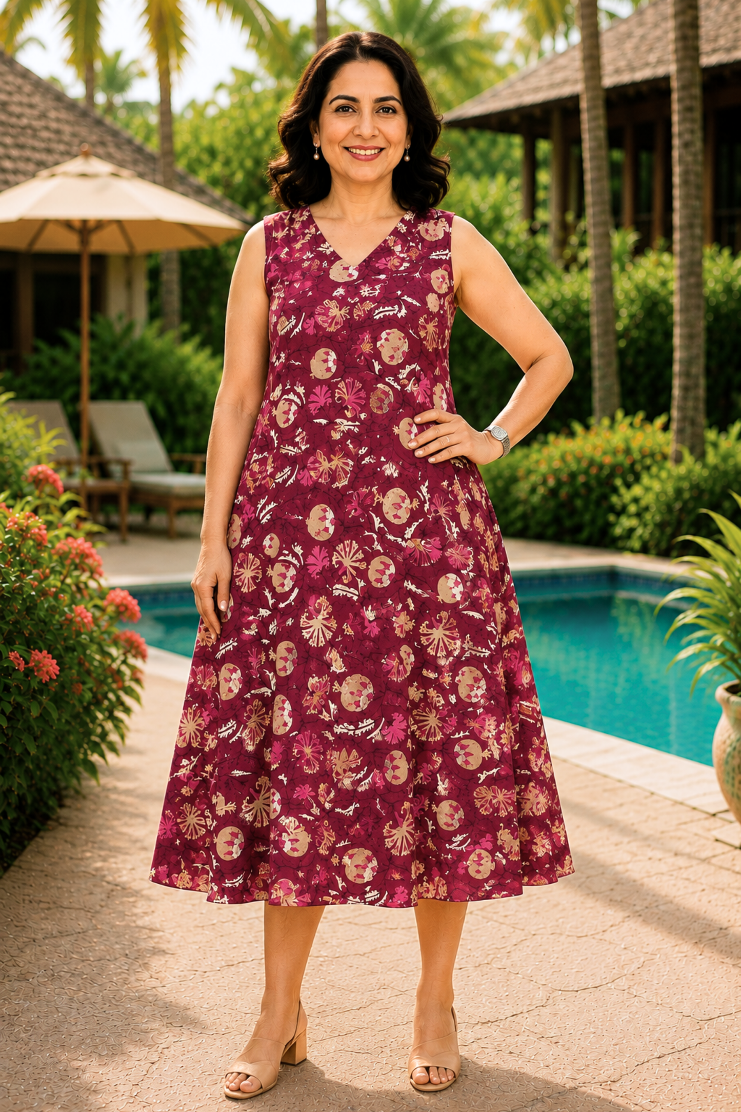 Mulberry Muse Printed Dress With Pockets