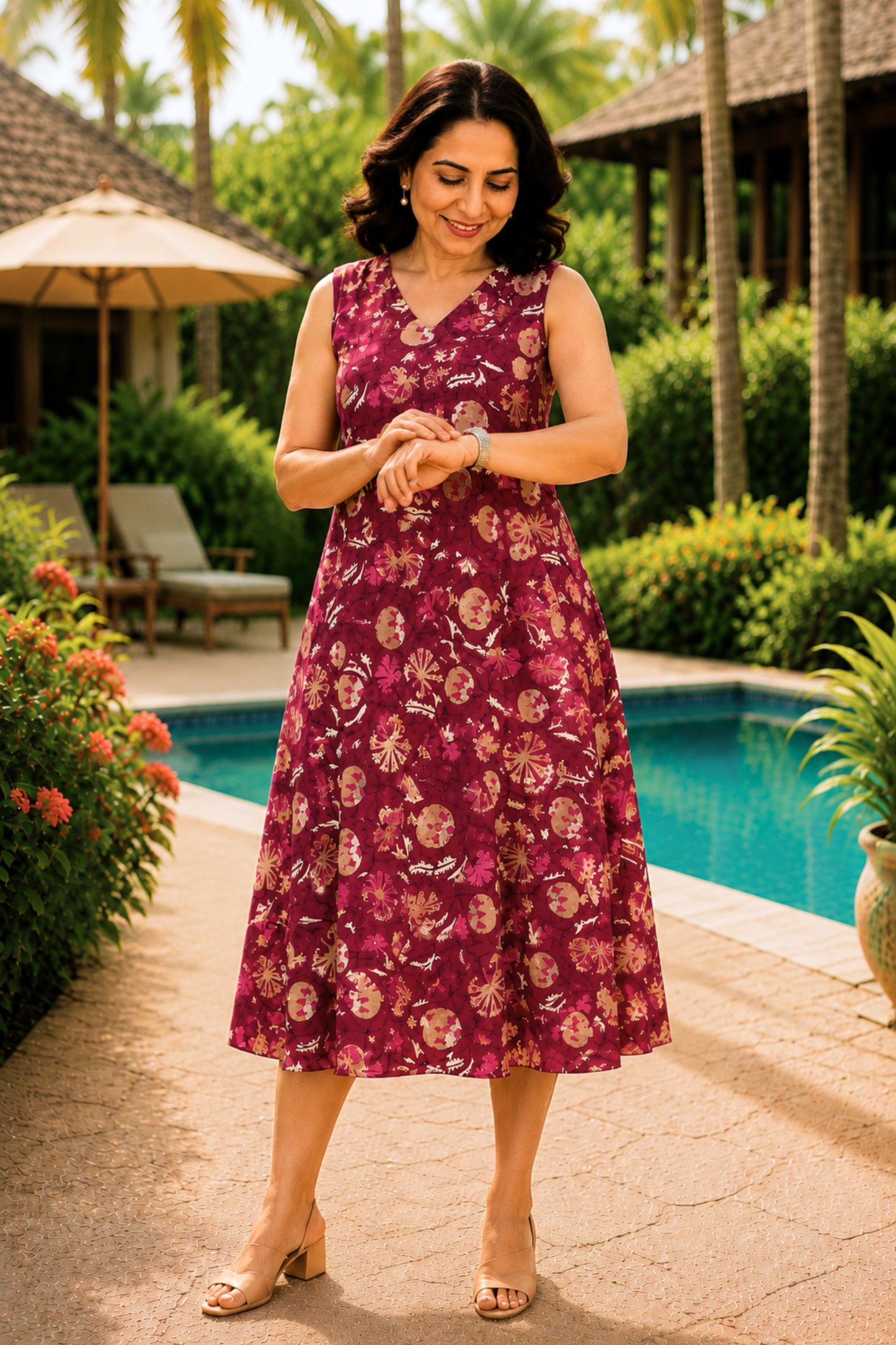Mulberry Muse Printed Dress With Pockets