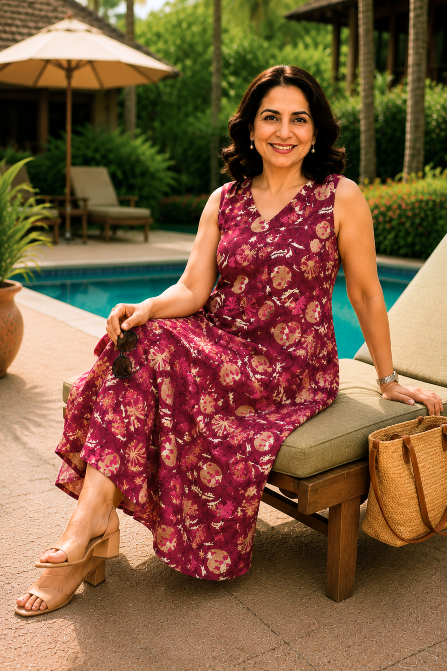 Mulberry Muse Printed Dress With Pockets
