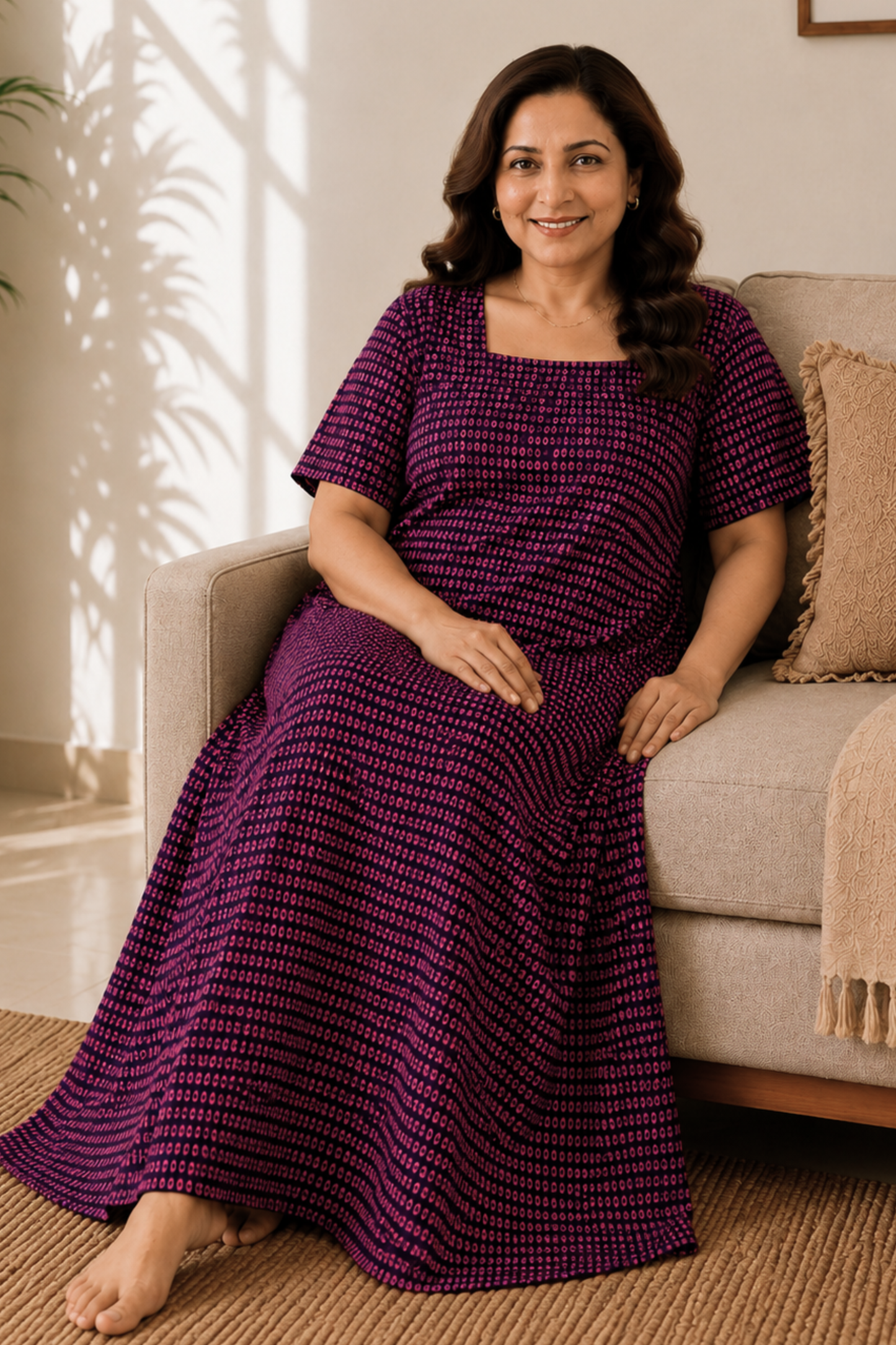 Dreamy Berry Rayon Night Gown