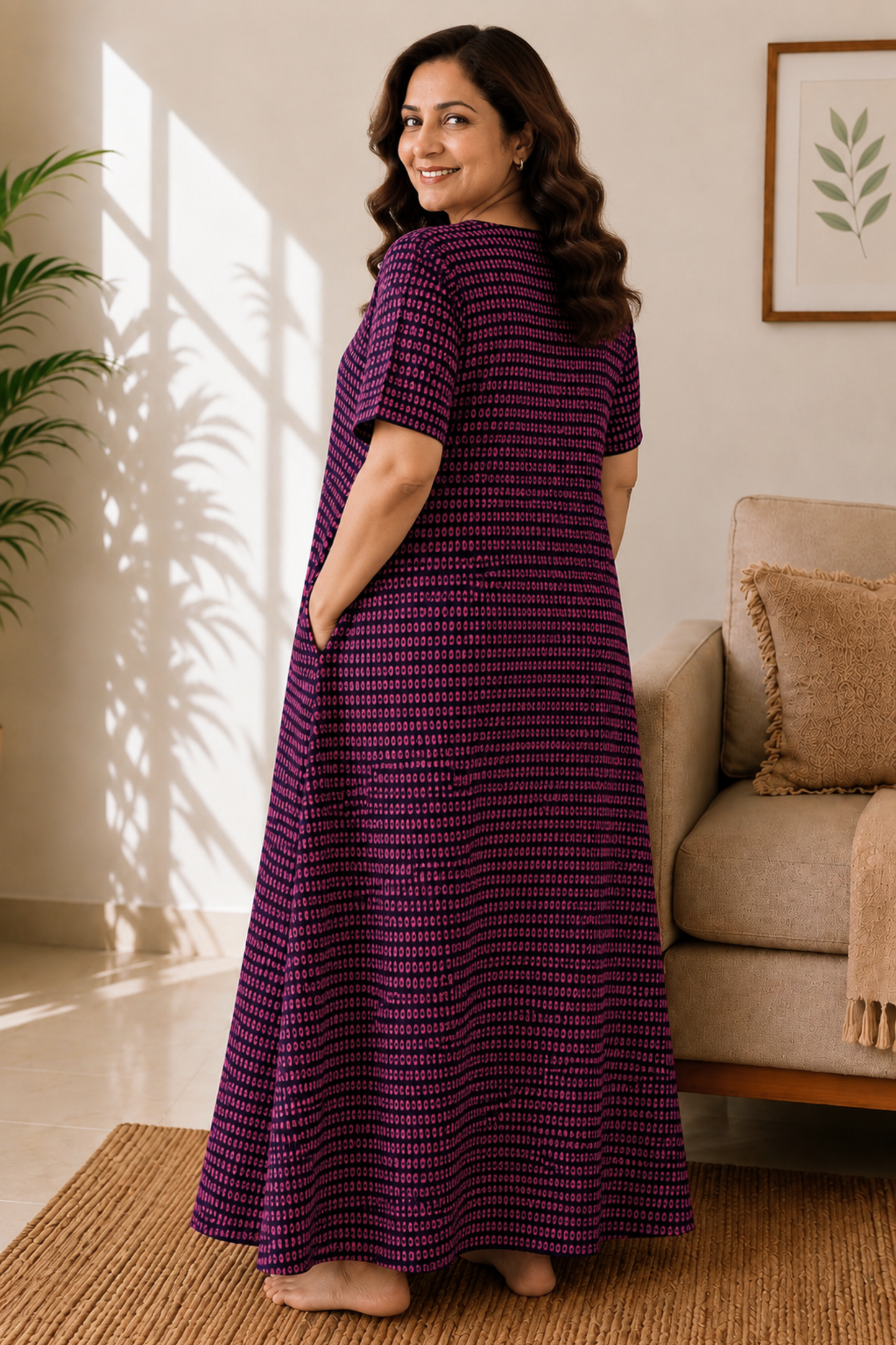 Dreamy Berry Rayon Night Gown