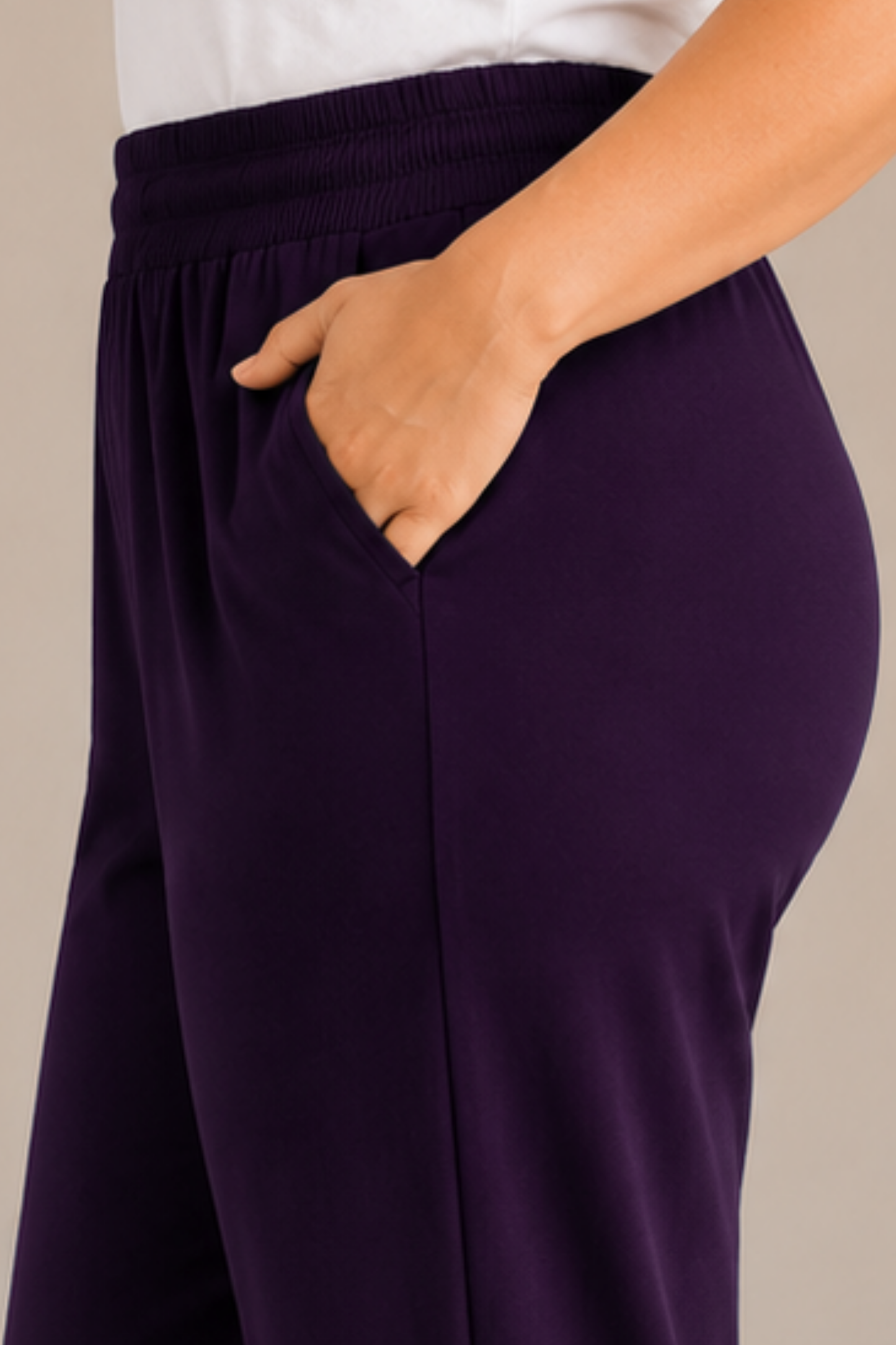 Mulberry Wine Everyday Cotton Kurti Pants