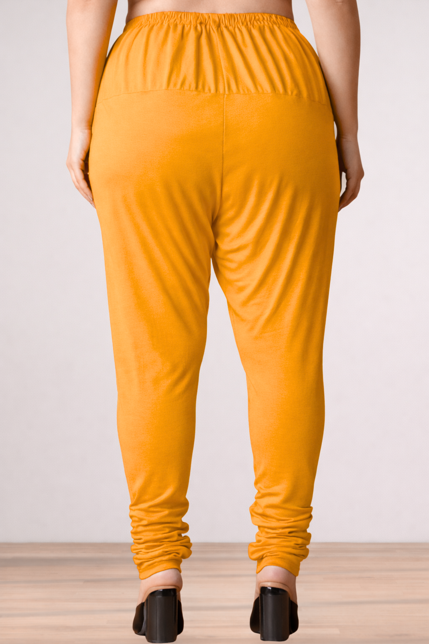 Mustard Cotton Churidar Pants