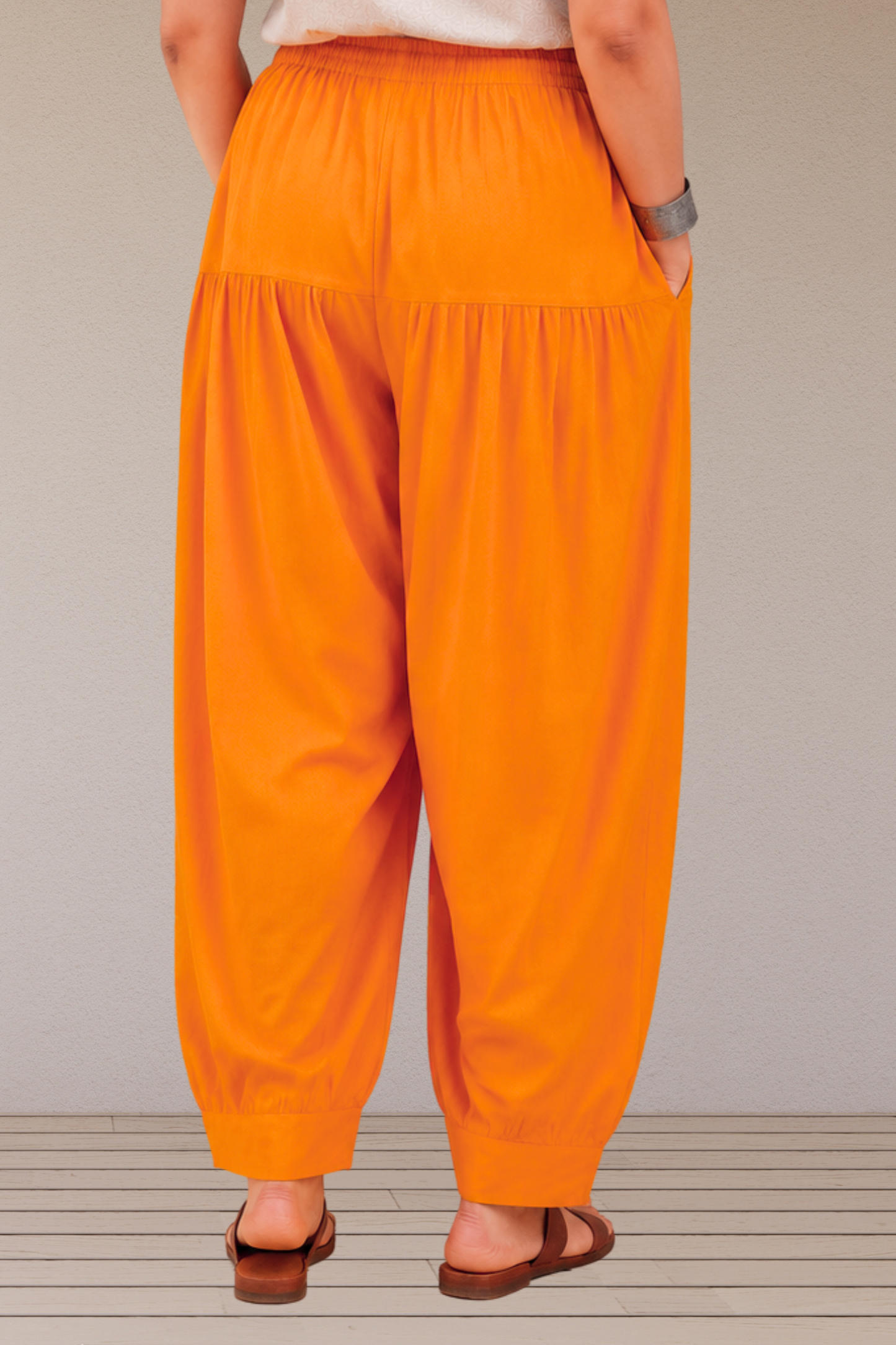 Mustard Cotton Farshi Salwar