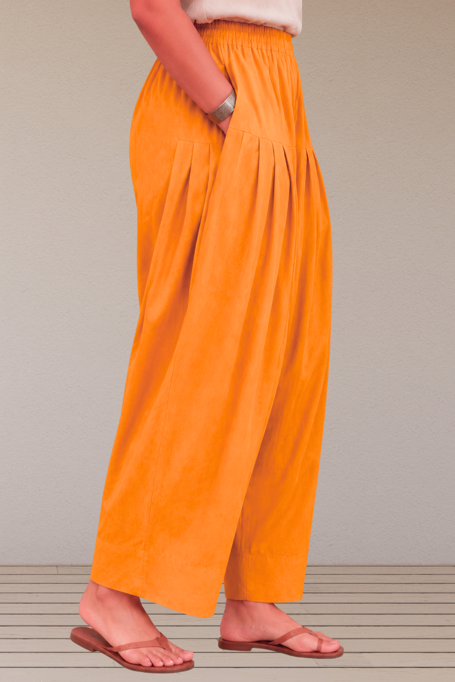 Mustard Cotton Farshi Salwar