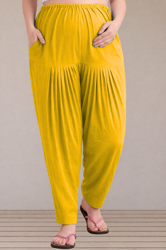 Mustard Easy Fit Cotton Maternity Salwar