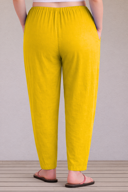 Mustard Easy Fit Cotton Maternity Salwar