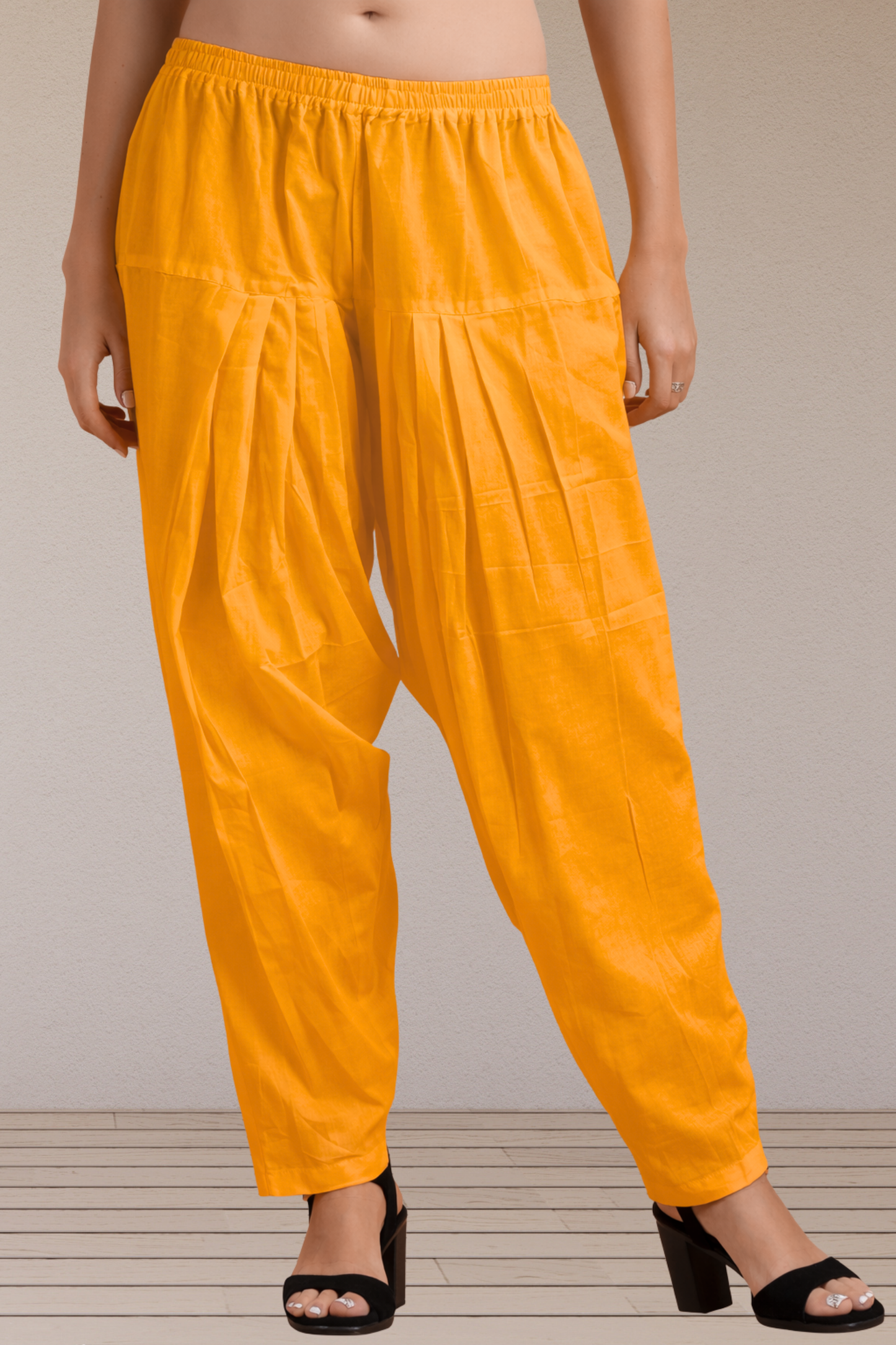 Mustard Easy Fit Cotton Salwar