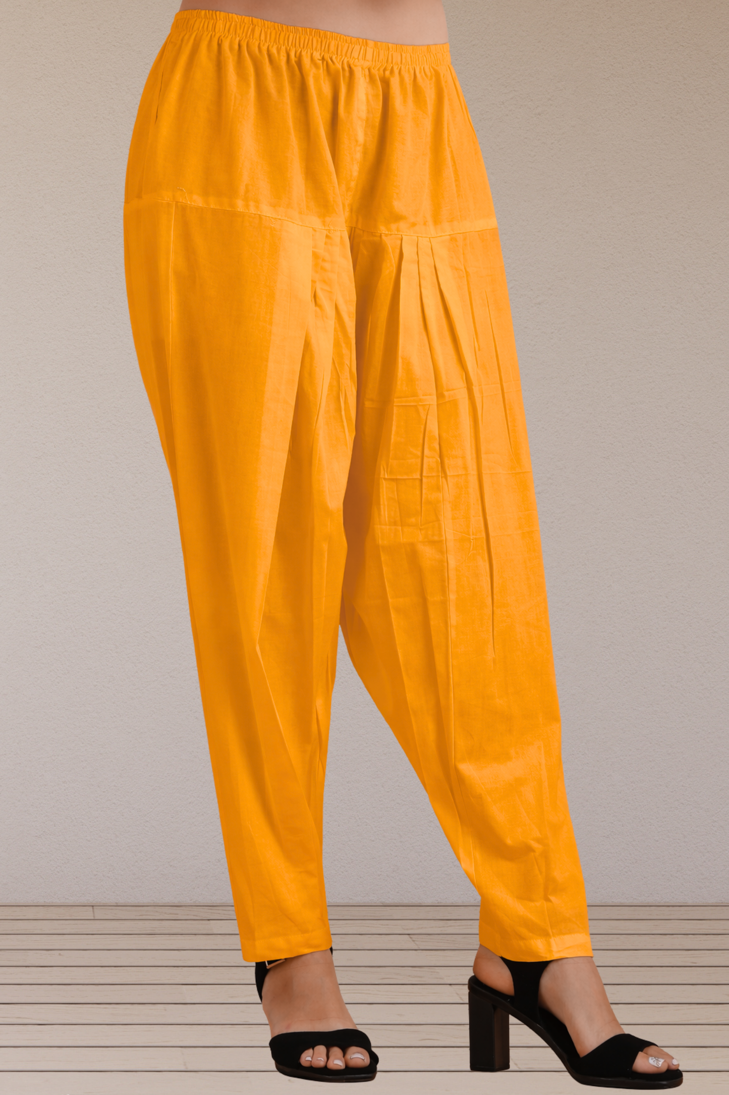 Mustard Easy Fit Cotton Salwar
