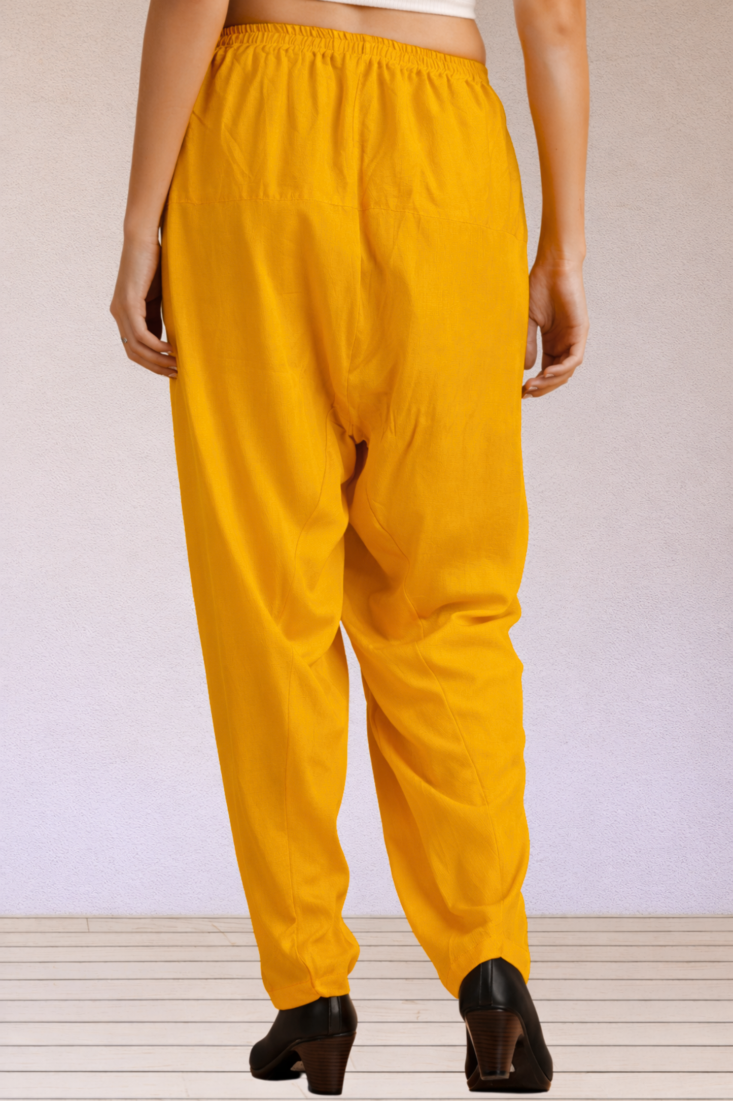 Mustard Easy Fit Rayon Salwar