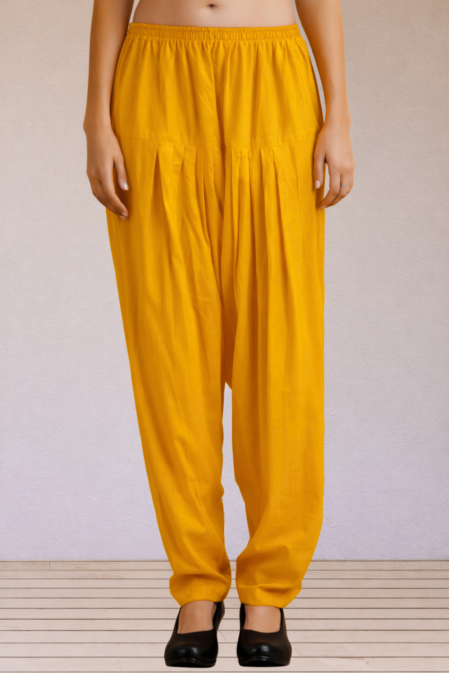 Mustard Easy Fit Rayon Salwar