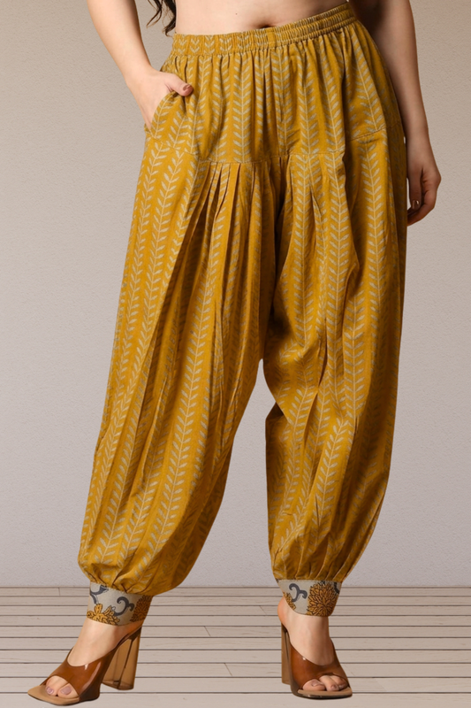 Mustard Leaf Afghani Salwar