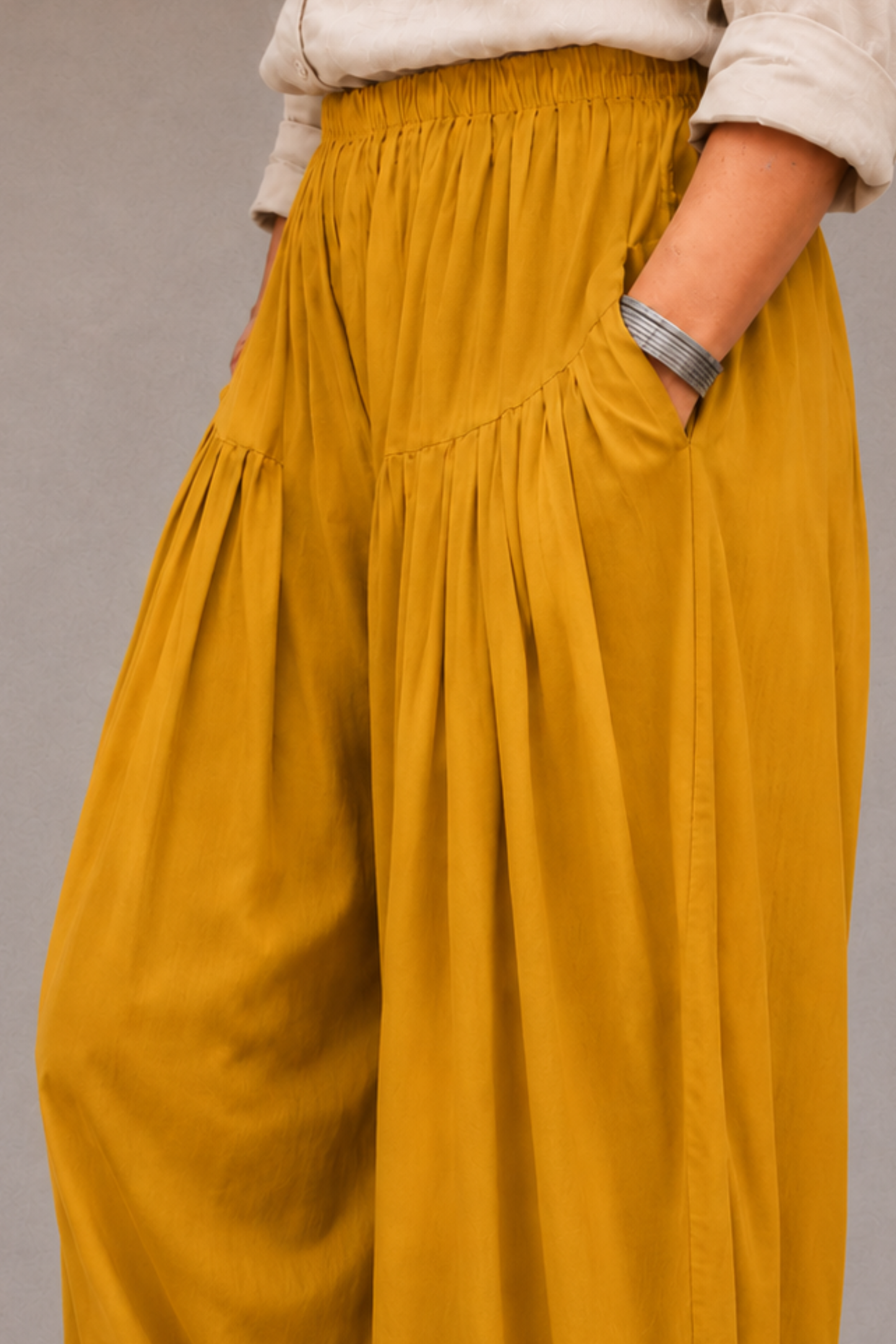 Mustard Rayon Farshi Salwar