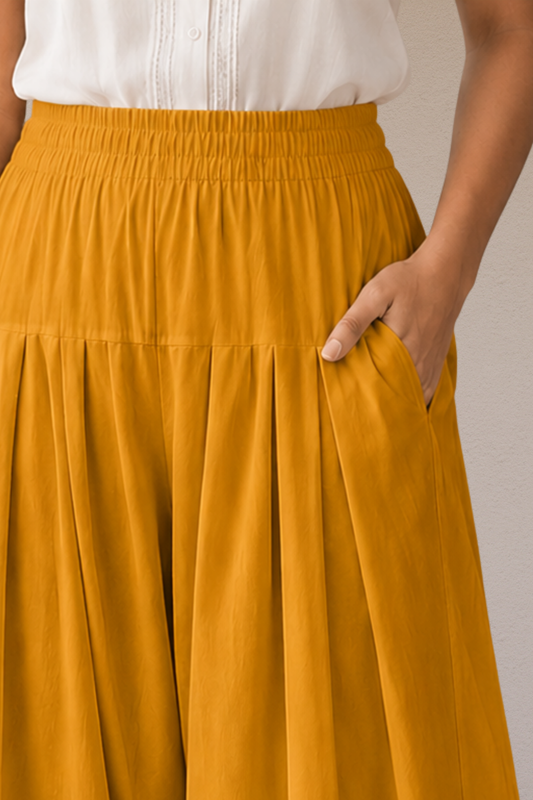 Mustard Rayon Farshi Salwar