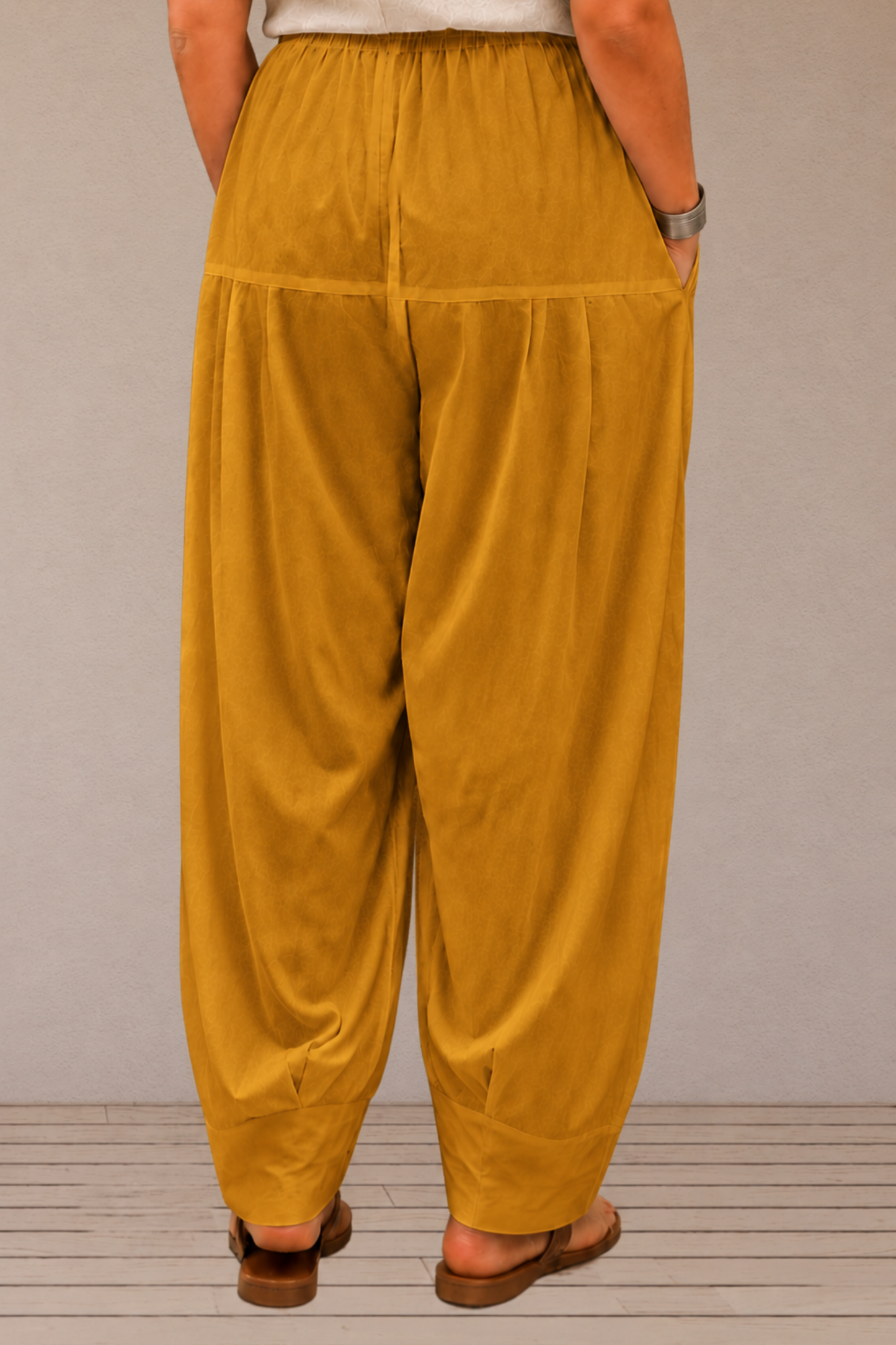 Mustard Rayon Farshi Salwar