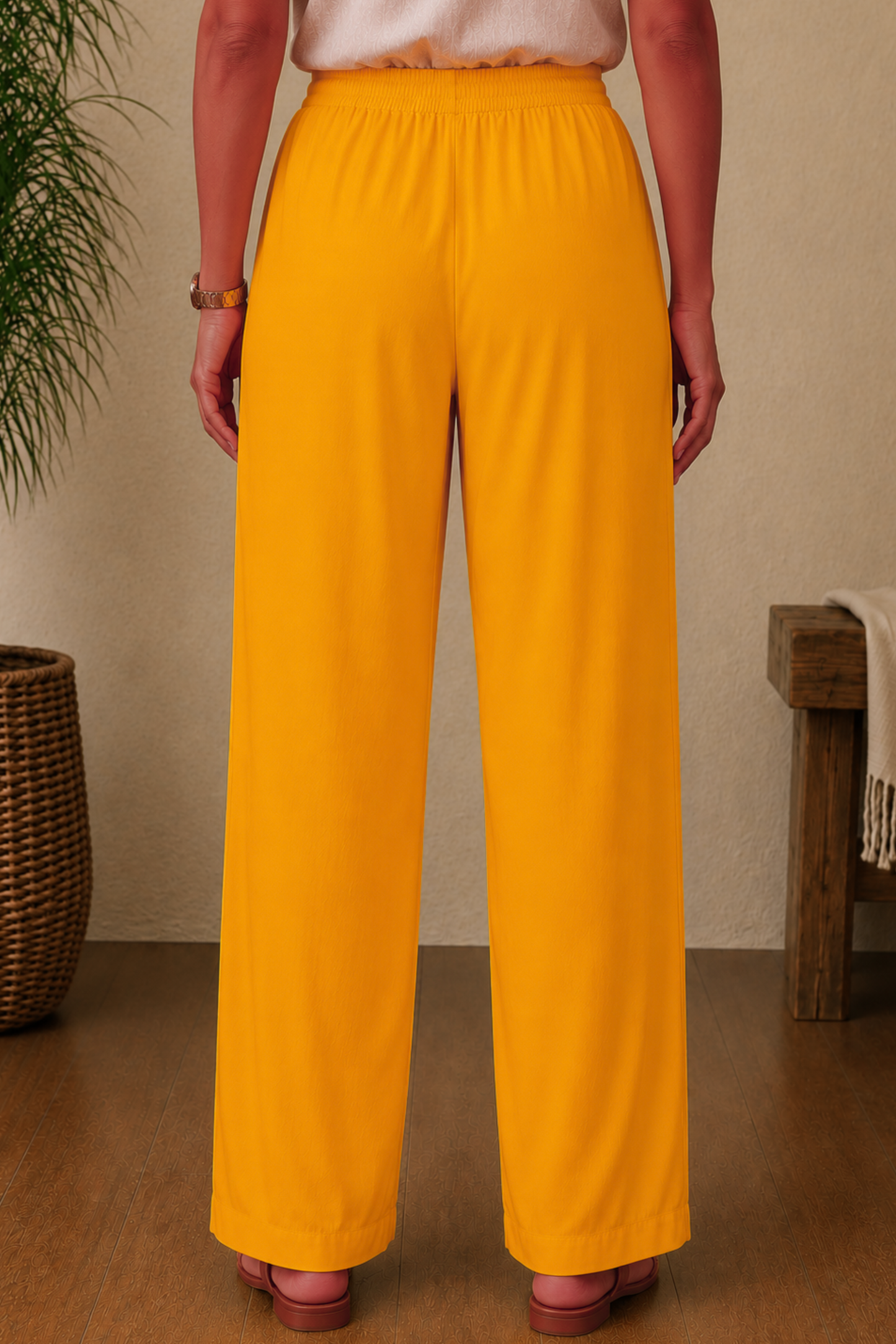 Mustard Rayon Kurti Pant
