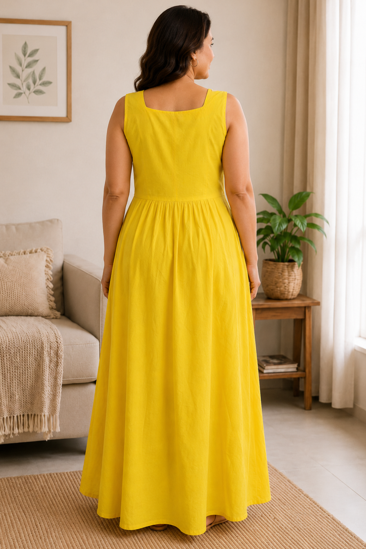 Mustard Rayon Night Gown