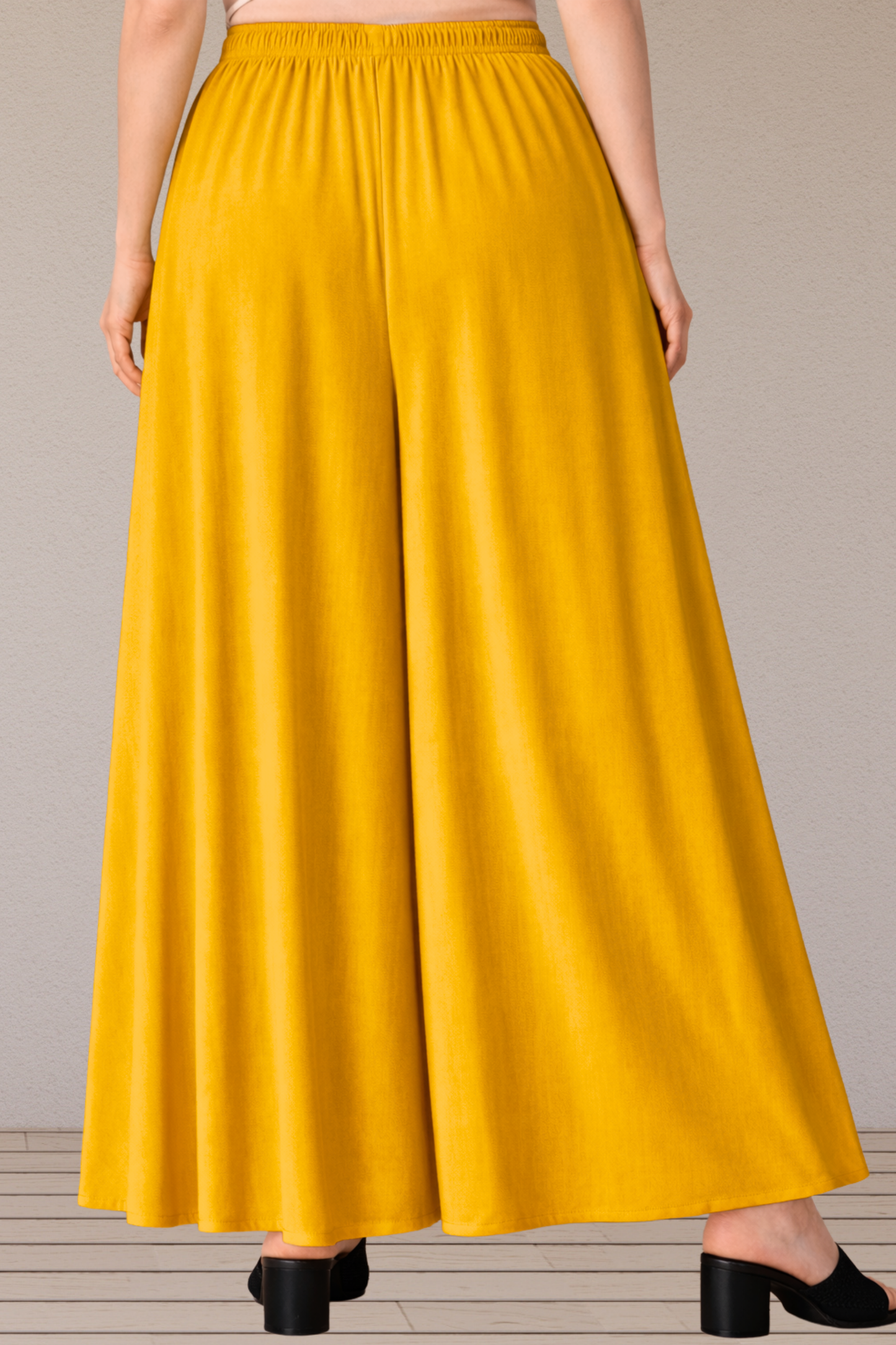 Mustard Rayon Skirt Palazzo