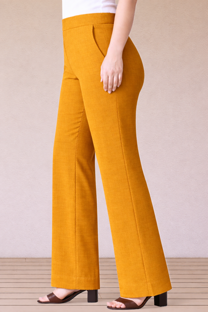 Mustard Everyday Wide Leg Pants
