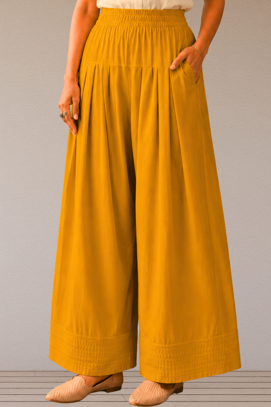 Mustard Rayon Farshi Salwar