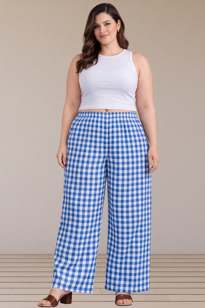 Mystic Blue Cotton Pajama Pant